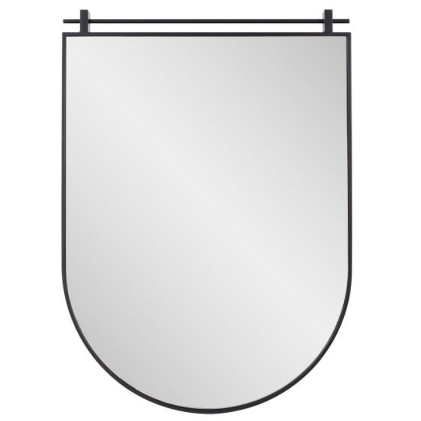 Knight Shield Mirror in Matte Black