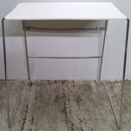Compact White Desk
