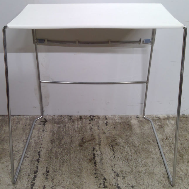 Compact White Desk