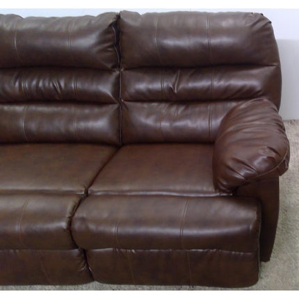 80" Brown Recliner Sofa