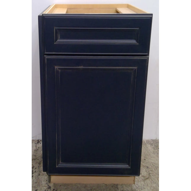 19" Blue Plywood Base Cabinet