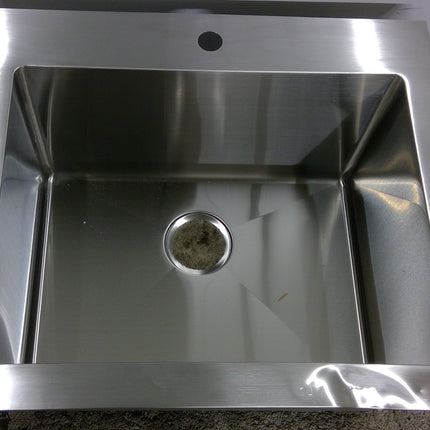 25" Topmount Single Bowl Stainless Steel Sink