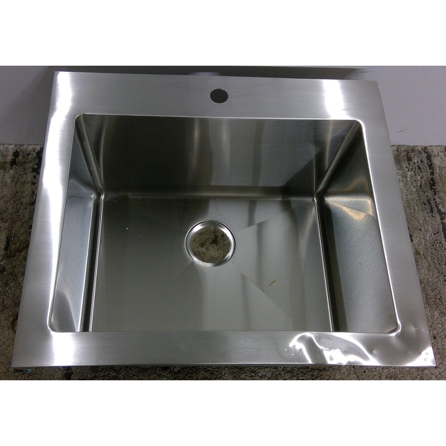25" Topmount Single Bowl Stainless Steel Sink