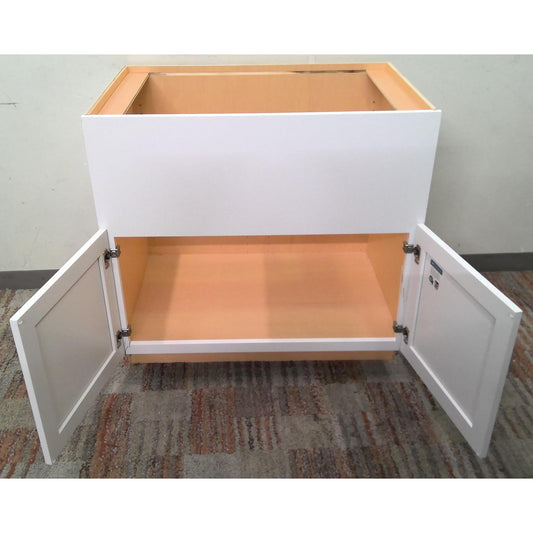 36" White Sink Base Cabinet