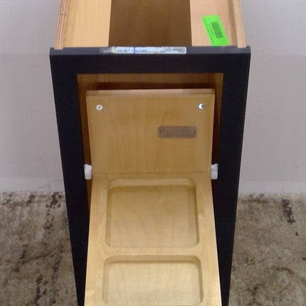 12" Blue Pullout Organizer Base Cabinet