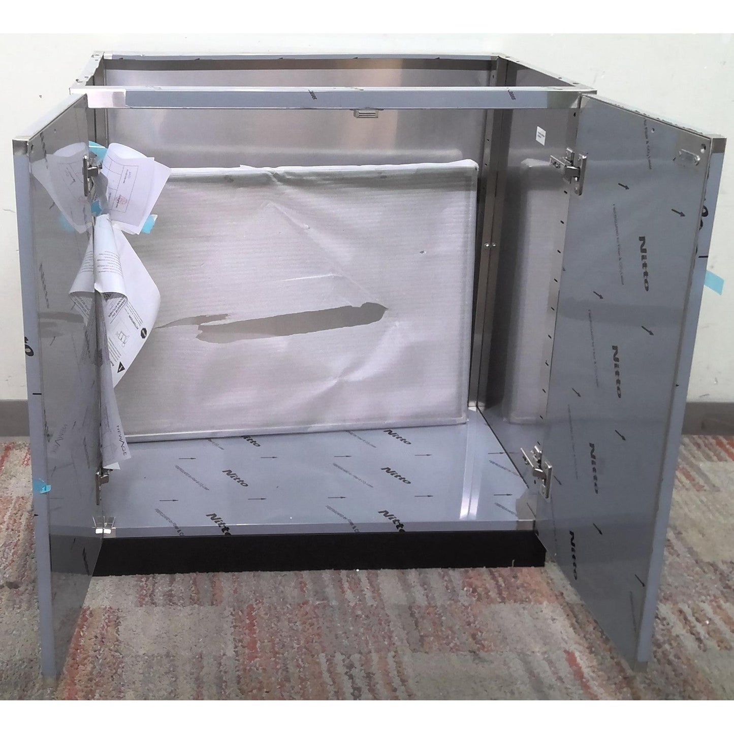 32" Stainless Steel 2-Door Outdoor Kitchen Cabinet