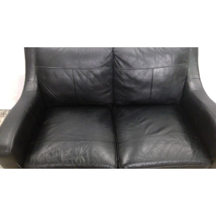 56" Black Loveseat