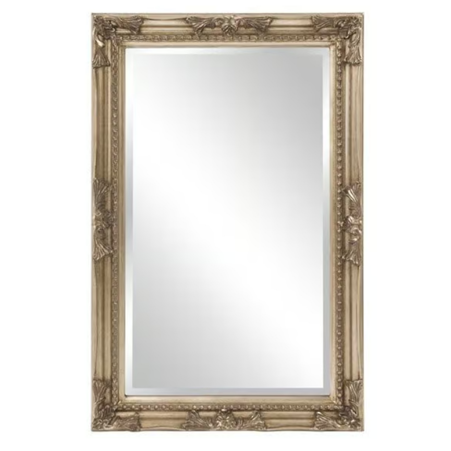 24" x 36" Queen Anne Silver Wall Mirror