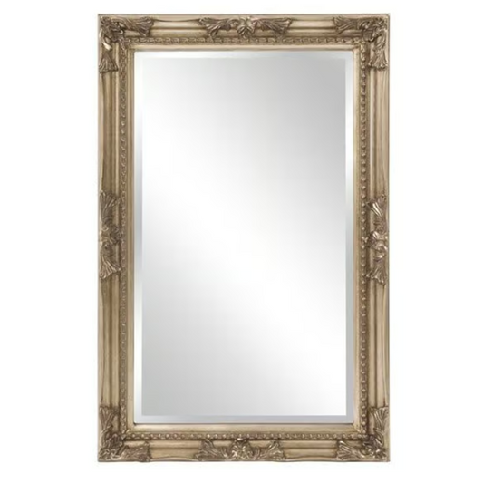 24" x 36" Queen Anne Silver Wall Mirror