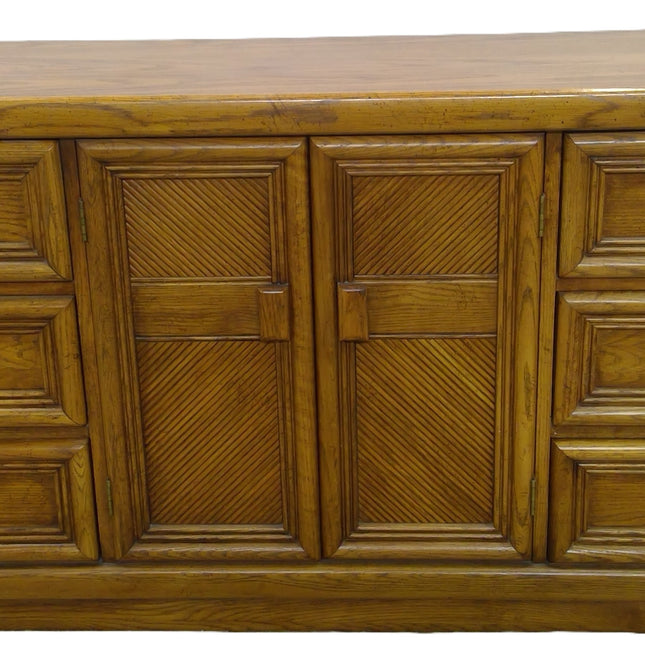 68" 9-Drawer Wood Dresser with 2 Mirrors