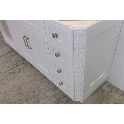 66" White Blind Corner Sink Base Cabinet