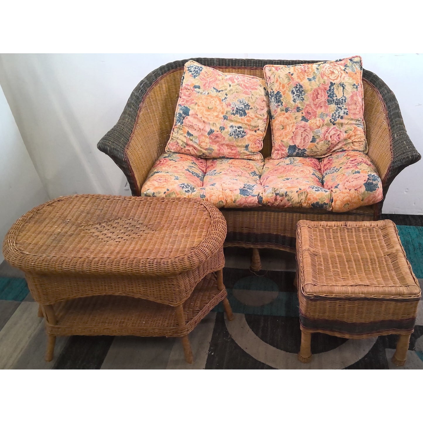 Wicker Furniture Set 6 Pieces