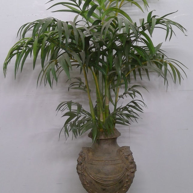 Decorative Urn with Artificial Plant