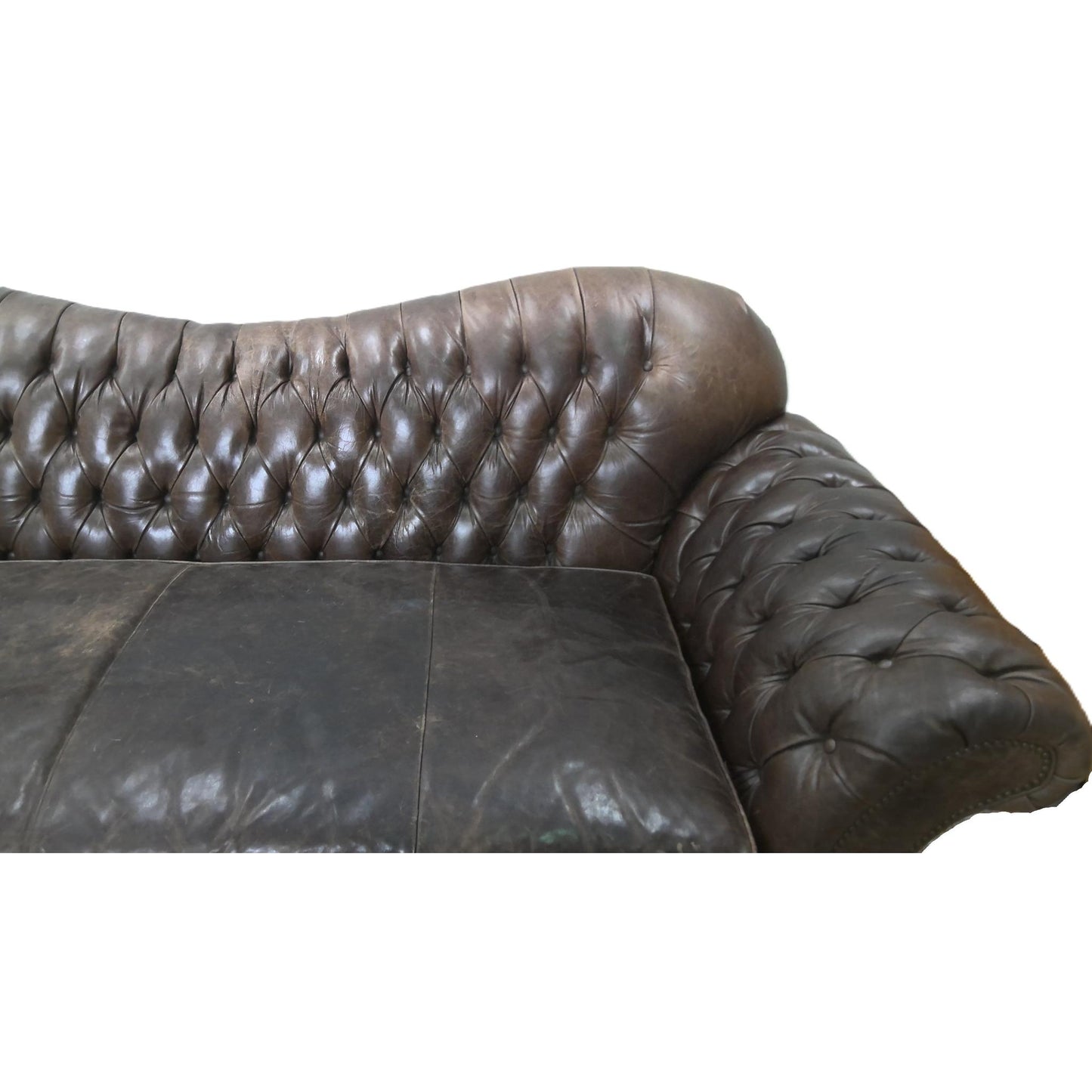 98" Leather Sofa