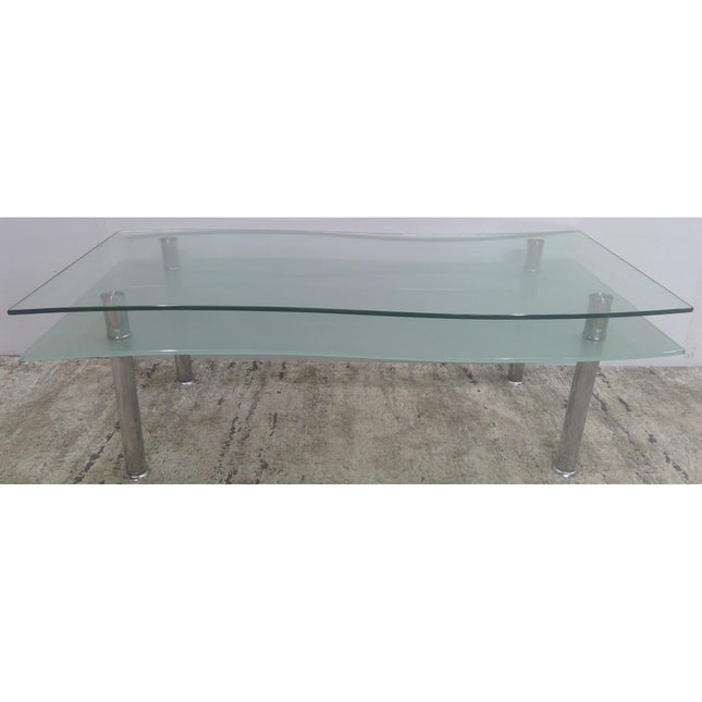 49" Glass Top Coffee Table