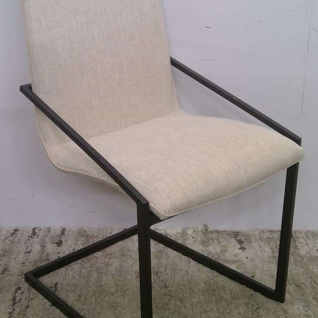 Modway Pitch Upholstered Fabric Dining Armchair - Matte Black & Beige (Added 07/15/2026)