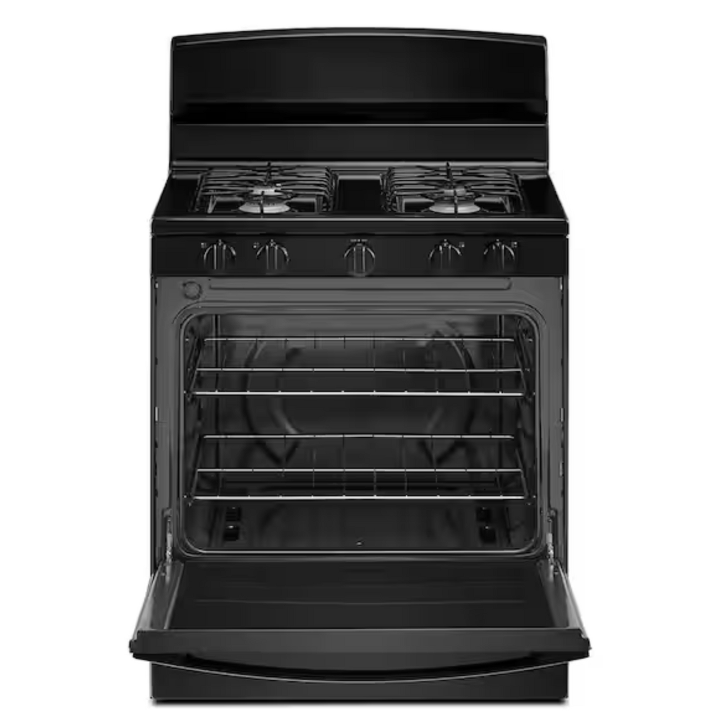 30 in. 4 Burners Freestanding Amana Gas Range in Black