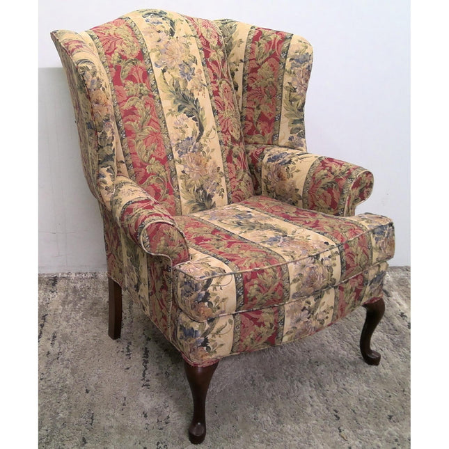 Floral Wingback Chair