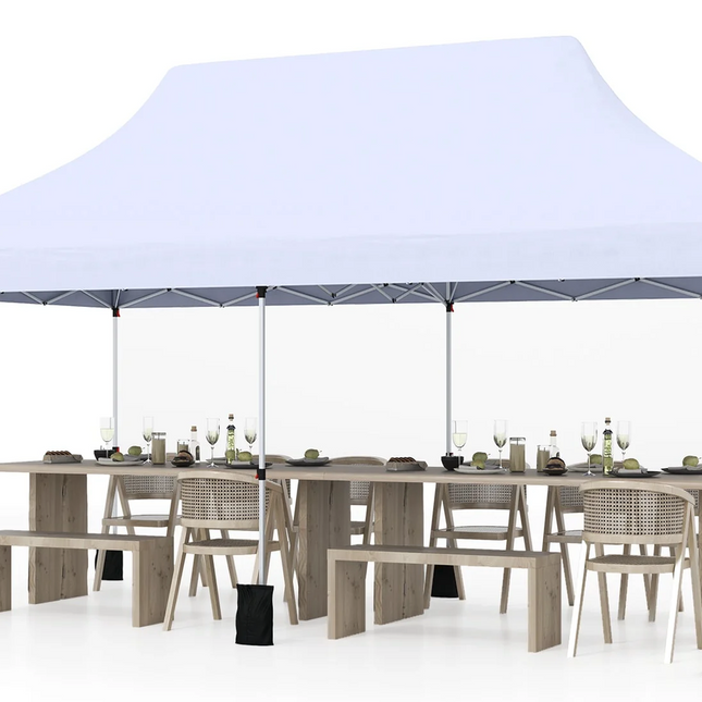 10 X 20 FT Pop up Canopy Tent Foldable Portable Outdoor Gazebo with Carry Bag