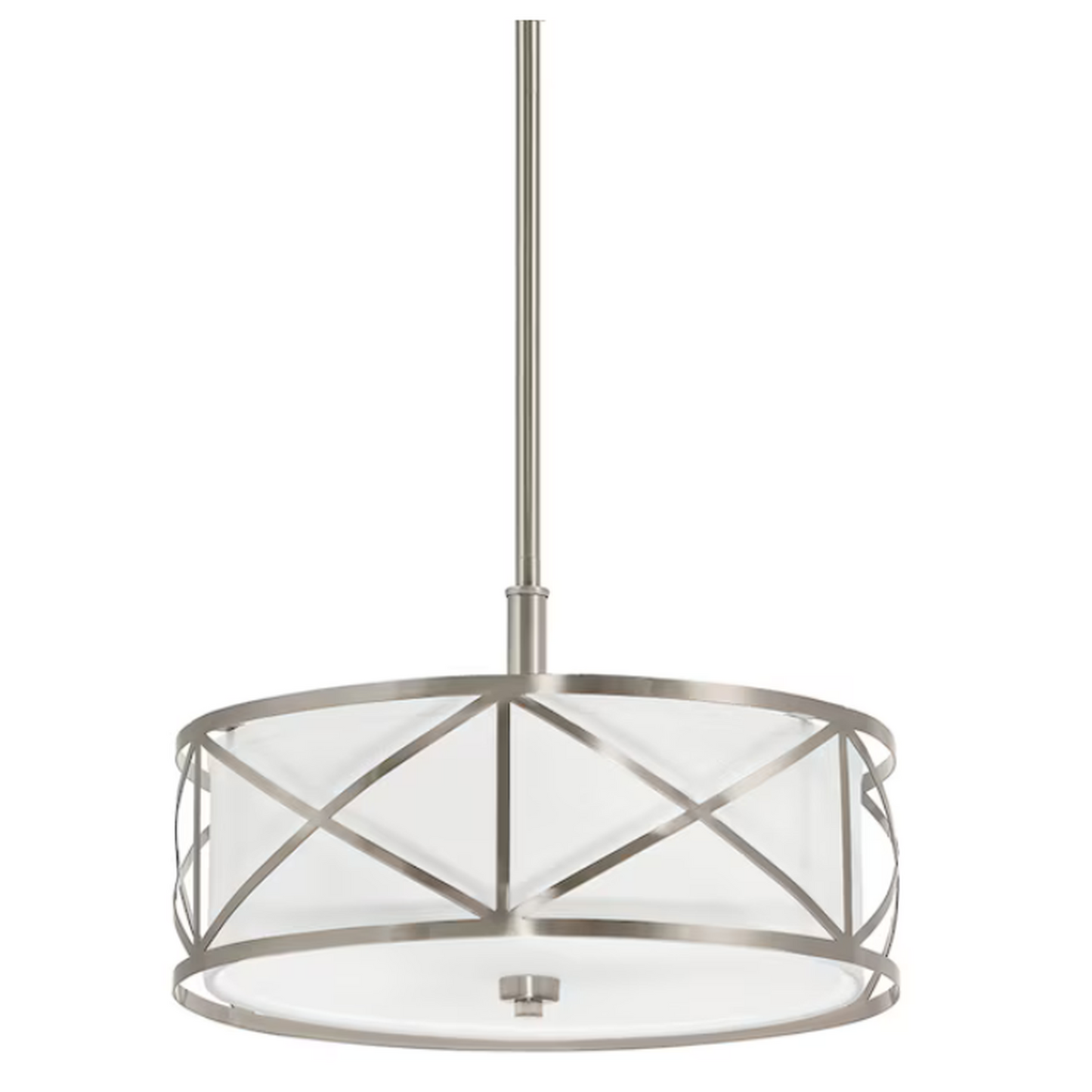3-Light Brushed Nickel Pendant
