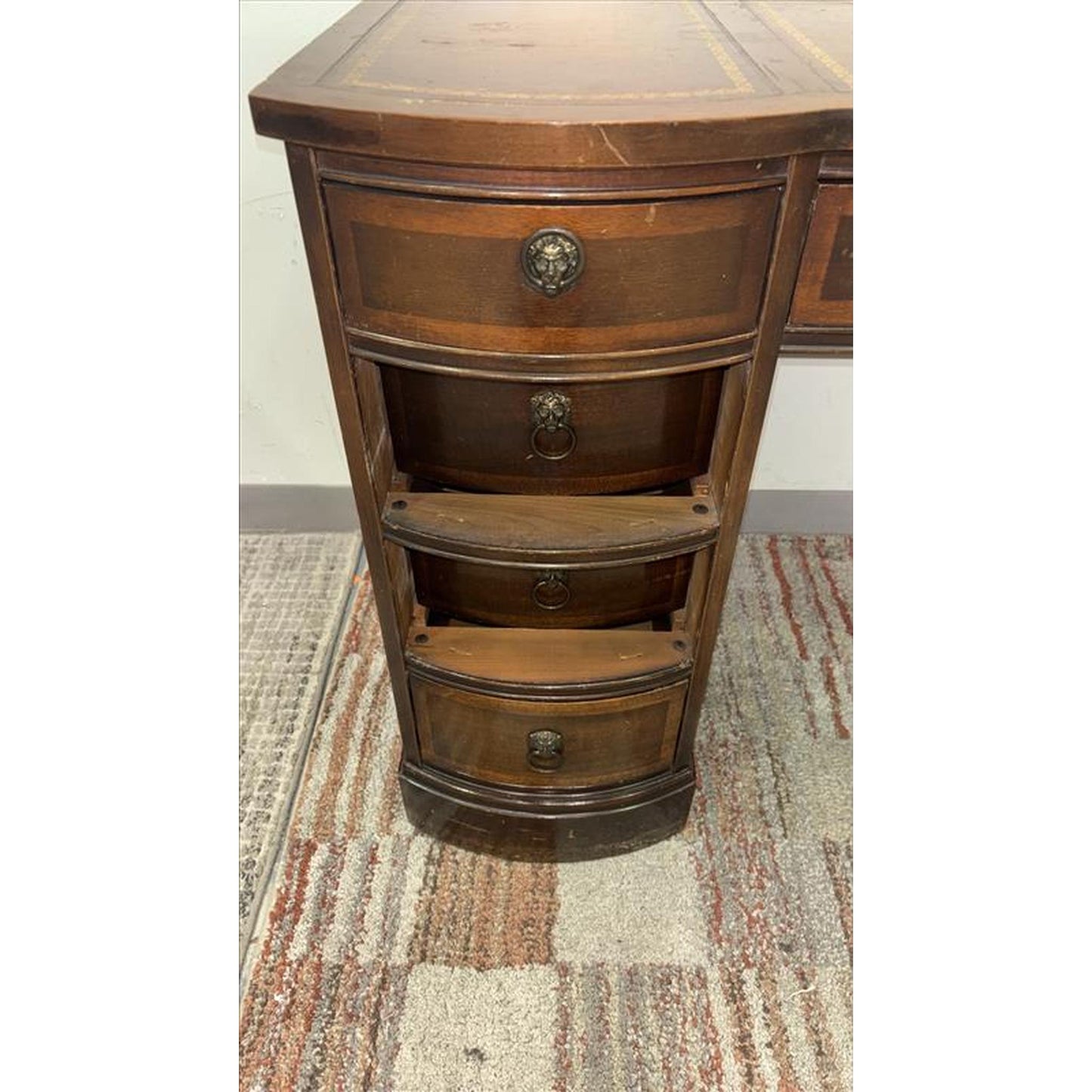 Large Dark Wood Desk