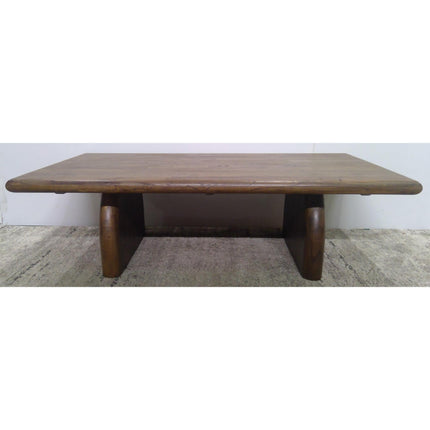 54" Brown Wood Coffee Table (Added 08/11/2026)