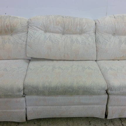 4-Piece L-Shaped Multicolor Pattern Sectional Sofa