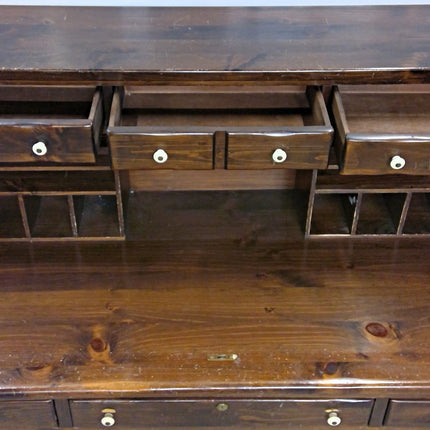 55" Wood Rolltop Desk