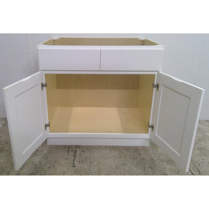 36" White Sink Base Cabinet