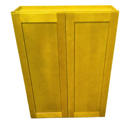 33" x 42" Oak-Finished Shaker Wall Cabinet