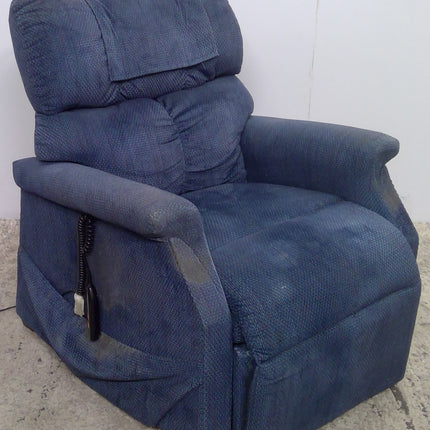 Blue Power Lift Recliner Chair Electric Motorized Living Room Comfort
