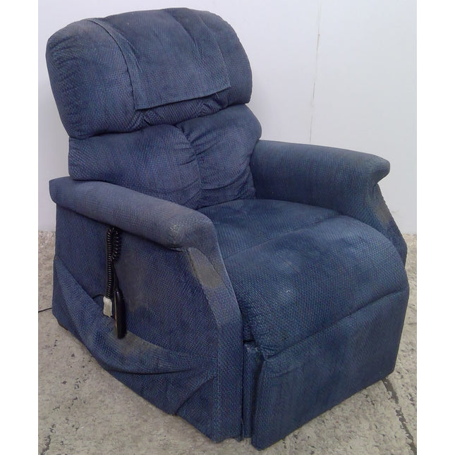 Blue Power Lift Recliner Chair Electric Motorized Living Room Comfort