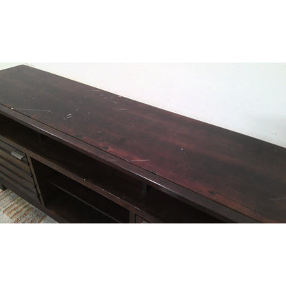 64" Dark Wood TV Stand