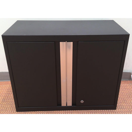 28" Black Steel Upper Cabinet