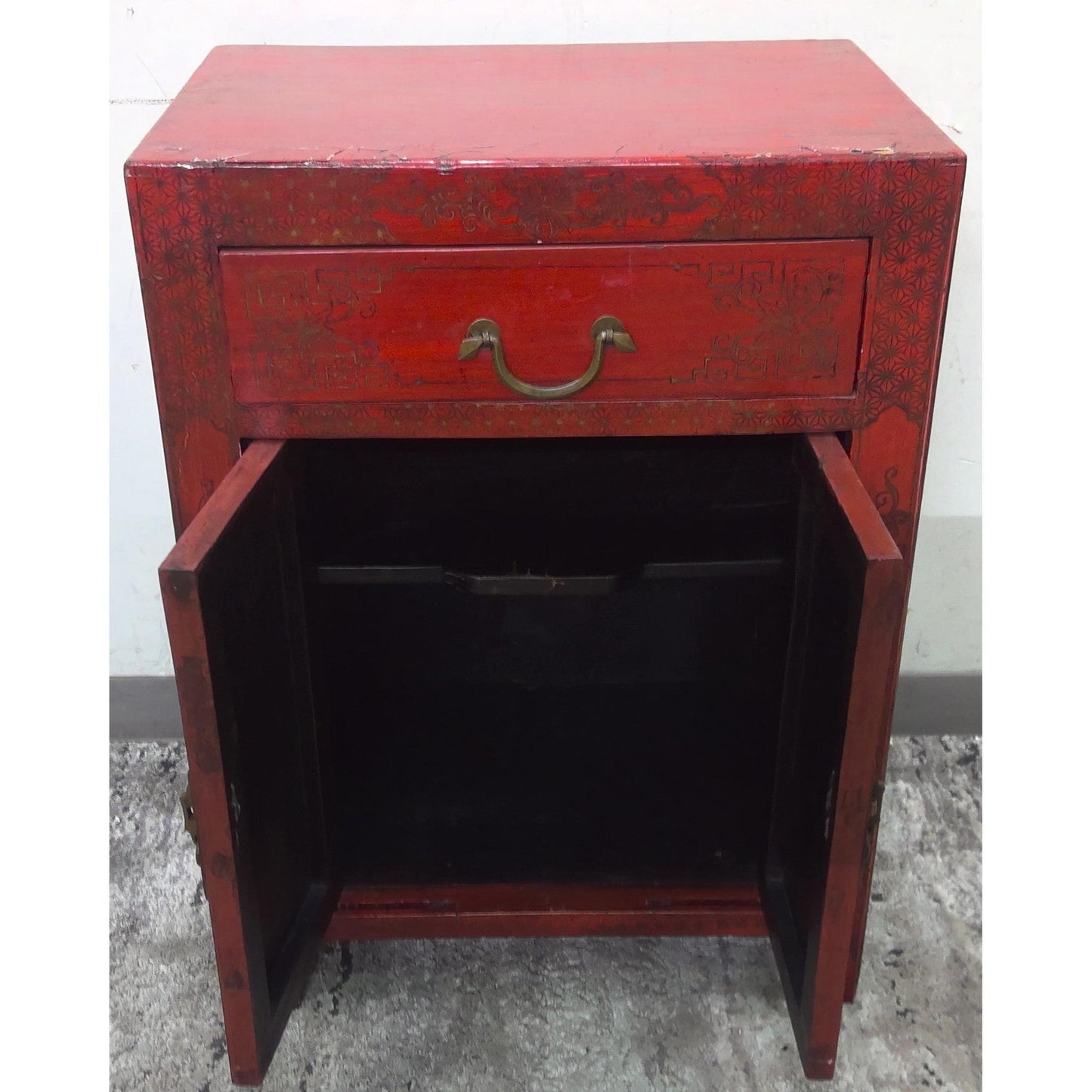 Red Decorative Cabinet