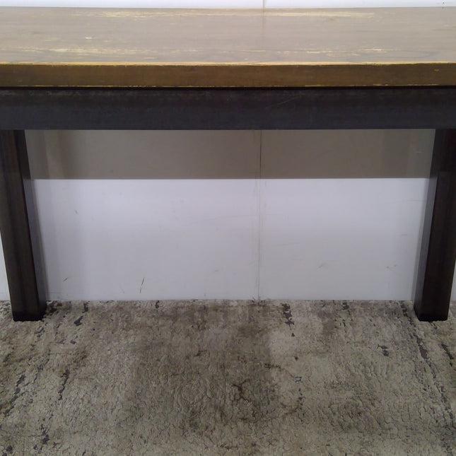48" Cafe Table with Wood Top and Metal Legs