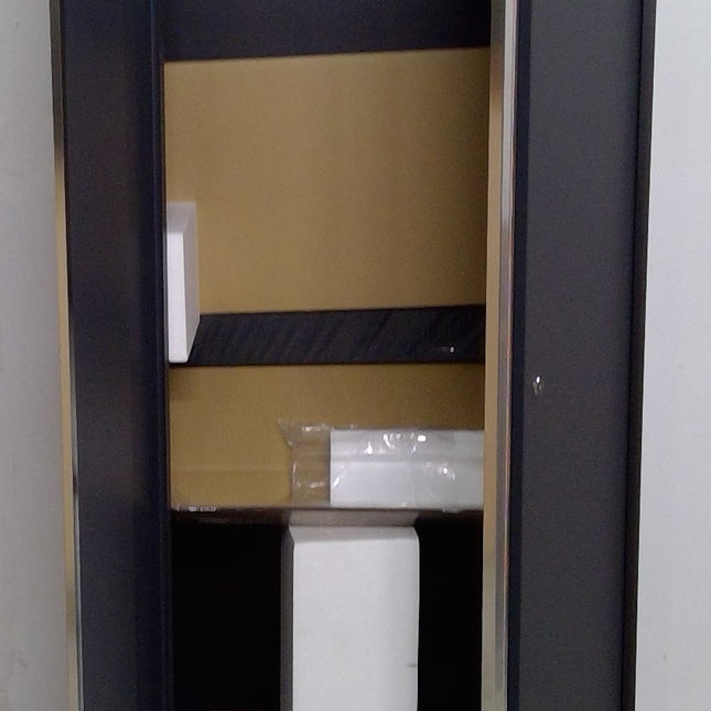 30" Black and Gray Steel Storage Locker