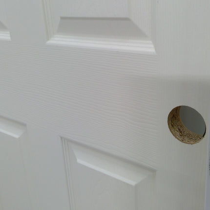 30" x 80" Prehung White 6-Panel Hollow Core Door