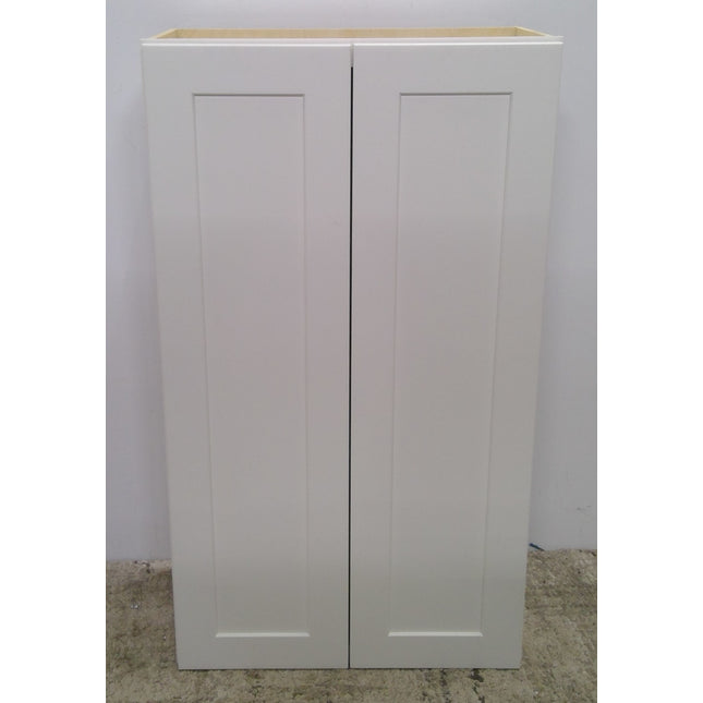 24X42 White Shaker Plywood Upper Cabinet With Soft Close Doors And Shelves