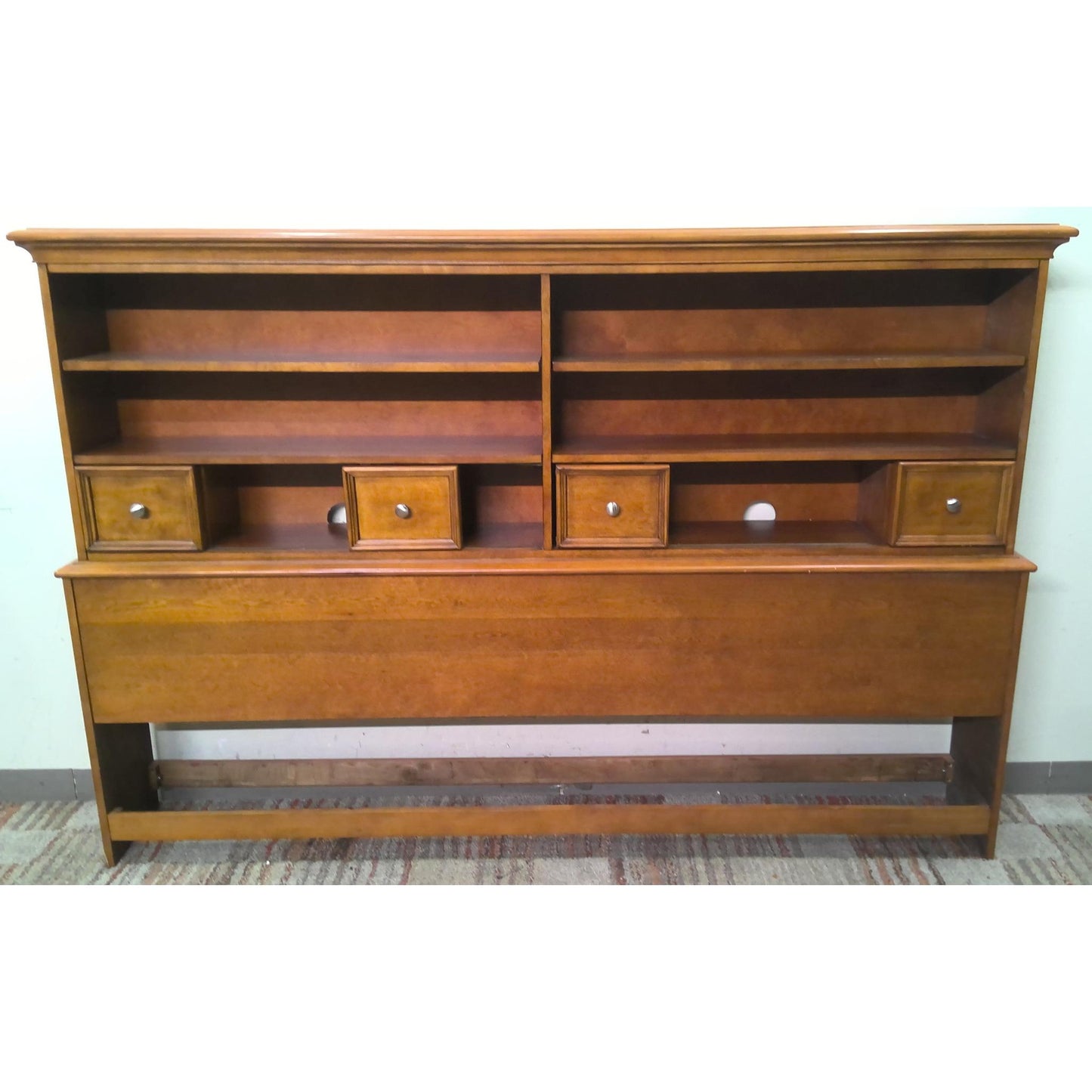 80" Headboard Shelving Unit