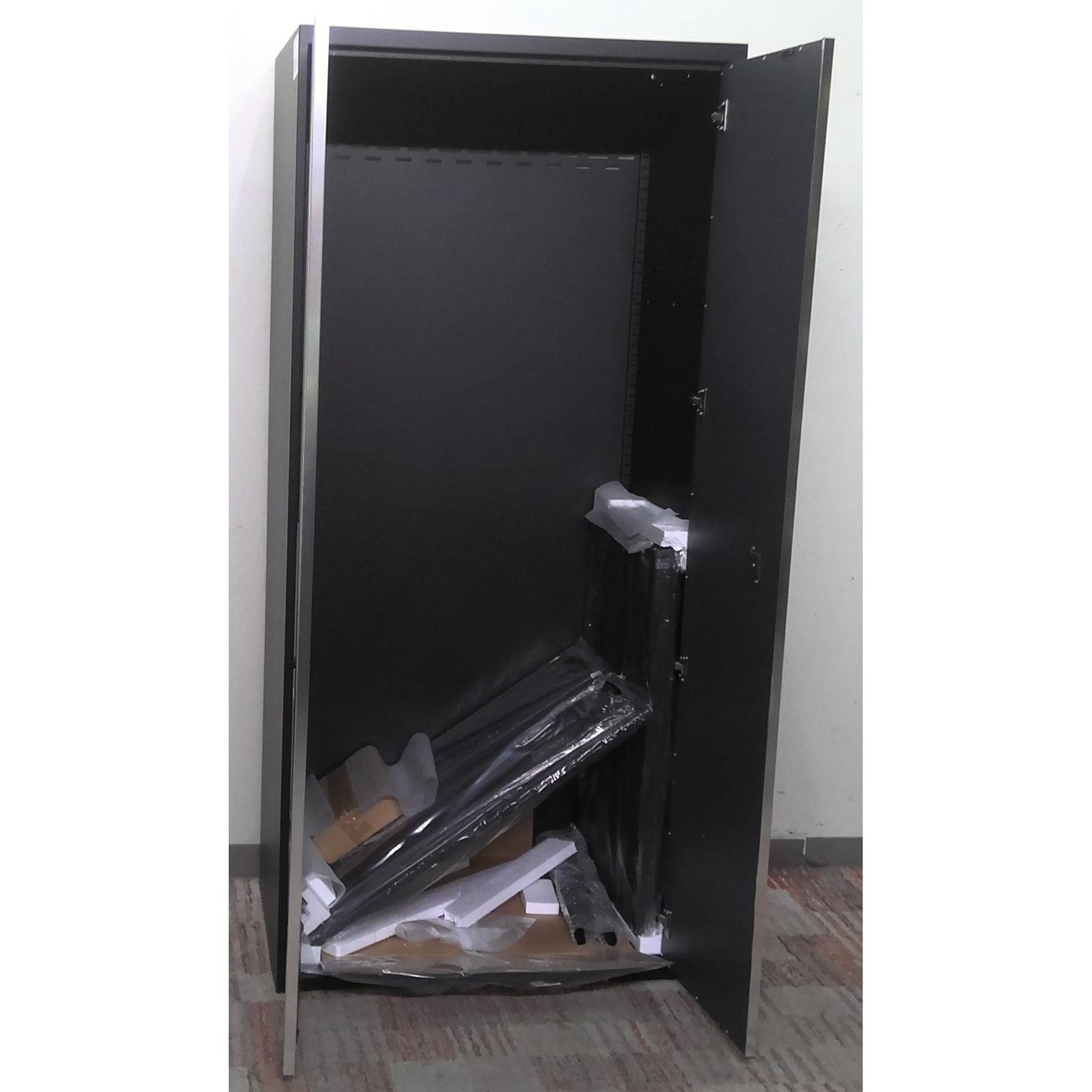 36" x 80" Black and Gray Multi-Use Steel Storage Locker