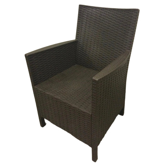 Faux Rattan Outdoor Armchair