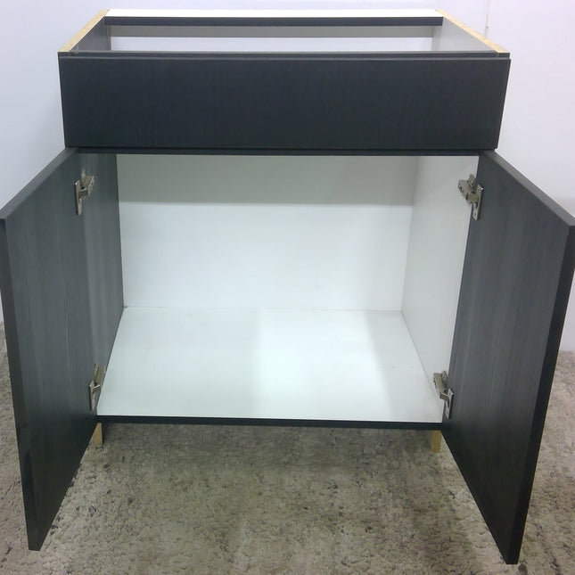 30" Black Sink Base Cabinet (Added 07/30/2026)