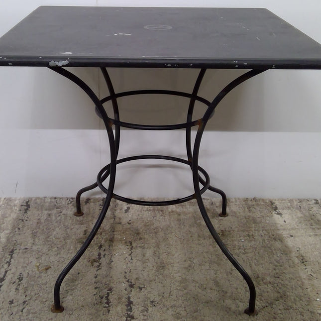 30" Square Metal Cafe Table