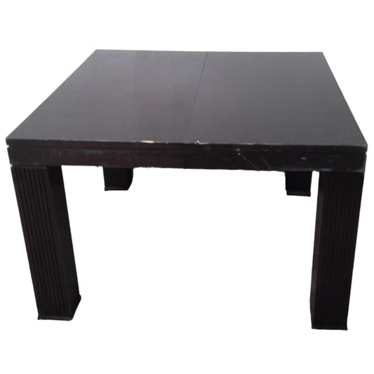 Extendable Black Dining Table, front