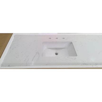 84" Double Vanity with Engineered Stone Top