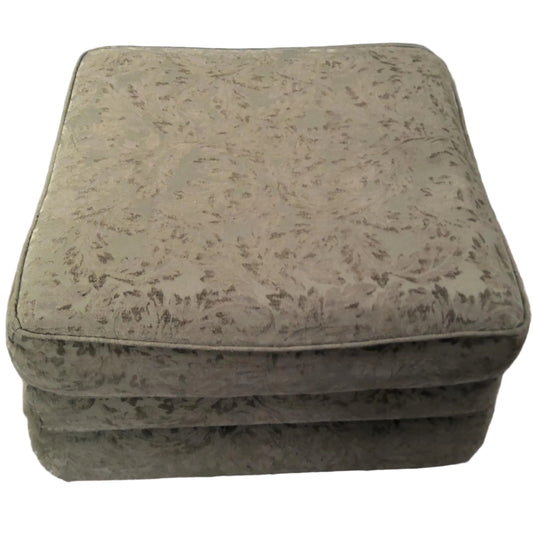 Green Floral Pattern Ottoman
