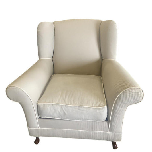Ivory Accent Chair, front