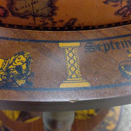 Antique-Style Minerva Globe Bar Cabinet