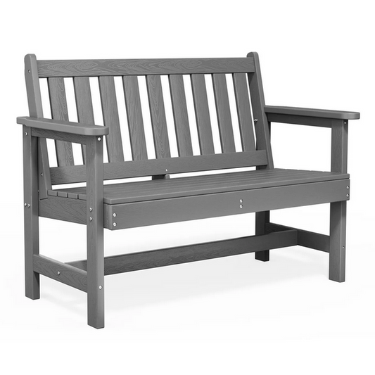 Classic HDPE Outdoor Garden Loveseat Bench